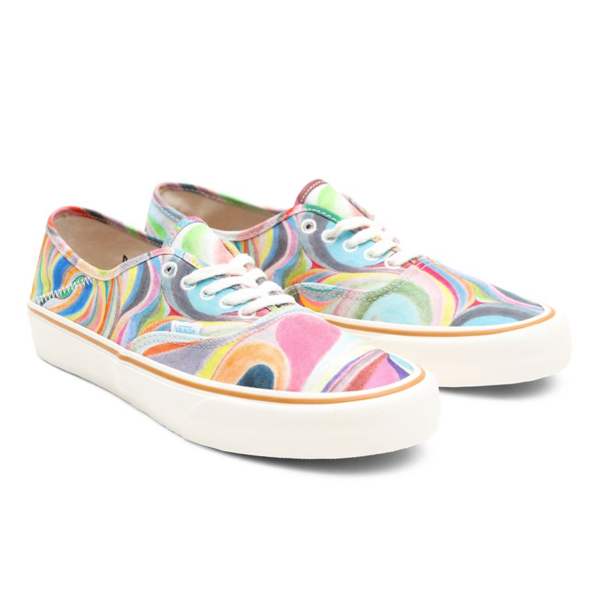 Vans X Chris Johanson Authentic SF Dam Vita - Vans Surf Skor Outlet Sverige (FVKJW4253)